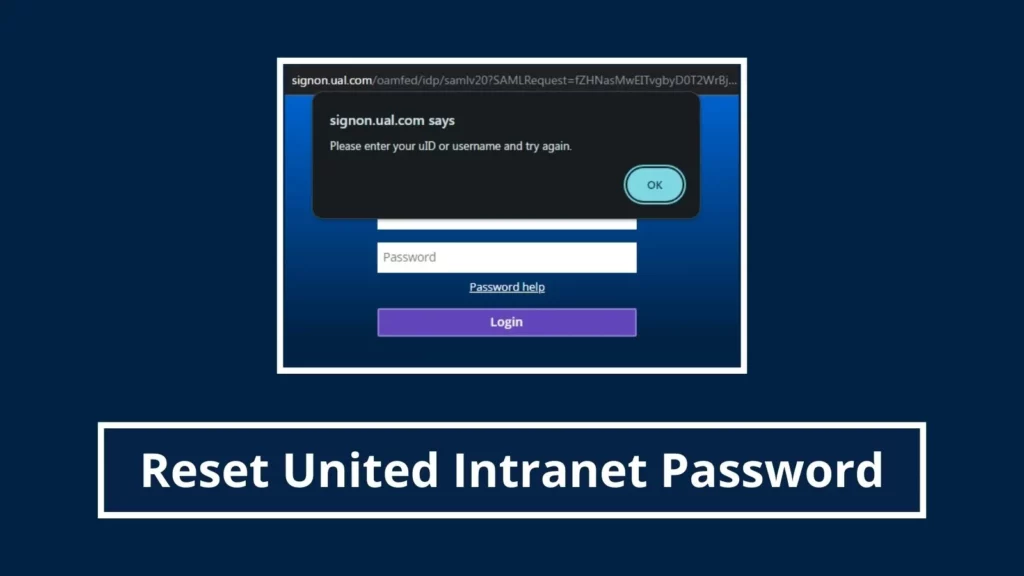 how to reset united intranet password
