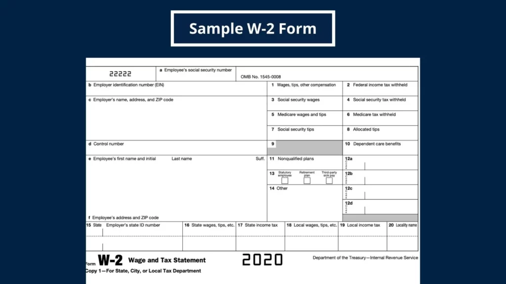Here is a sample w2 form printed and mailed to employee location